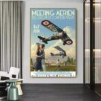 affiche vintage avions