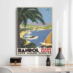 affiche vintage bandol