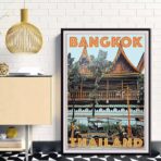 affiche vintage bangkok