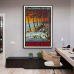 affiche vintage bassin d'arcachon