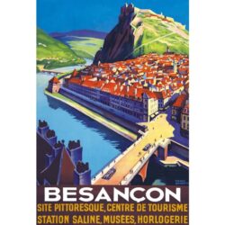 affiche vintage Besançon