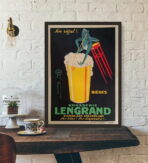 affiche vintage bière