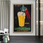 affiche vintage bière
