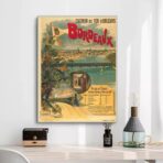 affiche vintage bordeaux