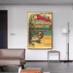 affiche vintage bordeaux