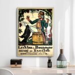 affiche vintage bourgogne