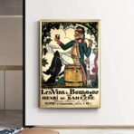 affiche vintage bourgogne