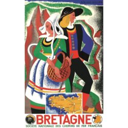affiche vintage bretagne