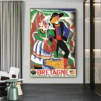affiche vintage bretagne