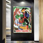 affiche vintage bretagne