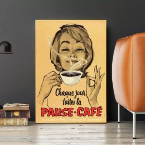 affiche vintage café