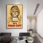 affiche vintage café