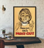 affiche vintage café