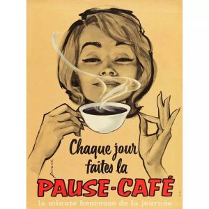 affiche vintage café