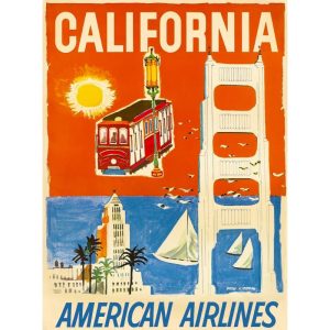 affiche vintage california