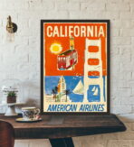 affiche vintage california