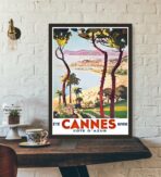 affiche vintage cannes