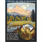 affiche vintage cantal