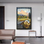 affiche vintage cantal