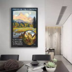 affiche vintage cantal