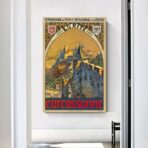 affiche vintage carcassonne