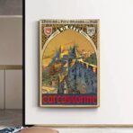 affiche vintage carcassonne