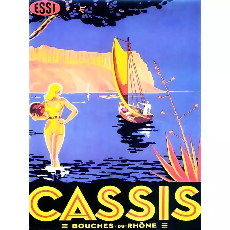 vintage poster cassis vintage poster cassis