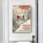 affiche vintage chamonix