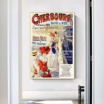 affiche vintage cherbourg