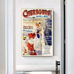 affiche vintage cherbourg