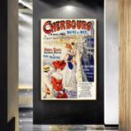 affiche vintage cherbourg