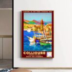 affiche vintage collioure