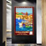 affiche vintage collioure