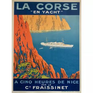 affiche vintage corse