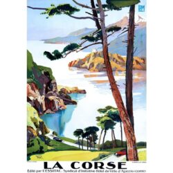 affiche vintage corse