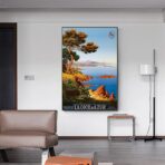 affiche vintage côte d'azur