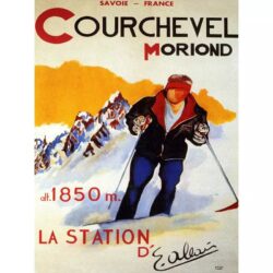 affiche vintage courchevel