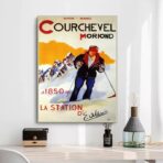 affiche vintage courchevel