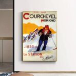 affiche vintage courchevel