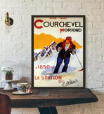 affiche vintage courchevel