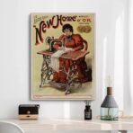 affiche vintage couture