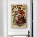 affiche vintage couture