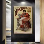 affiche vintage couture