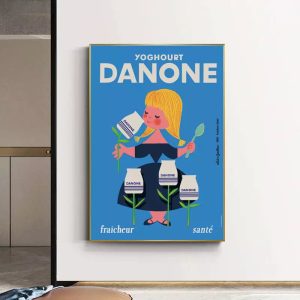 affiche vintage danone