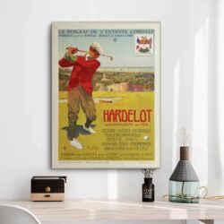 affiche vintage de golf