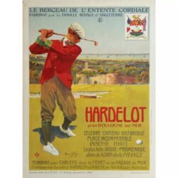 affiche vintage de golf