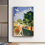 affiche vintage deauville