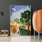 affiche vintage deauville