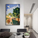 affiche vintage deauville