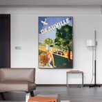 affiche vintage deauville